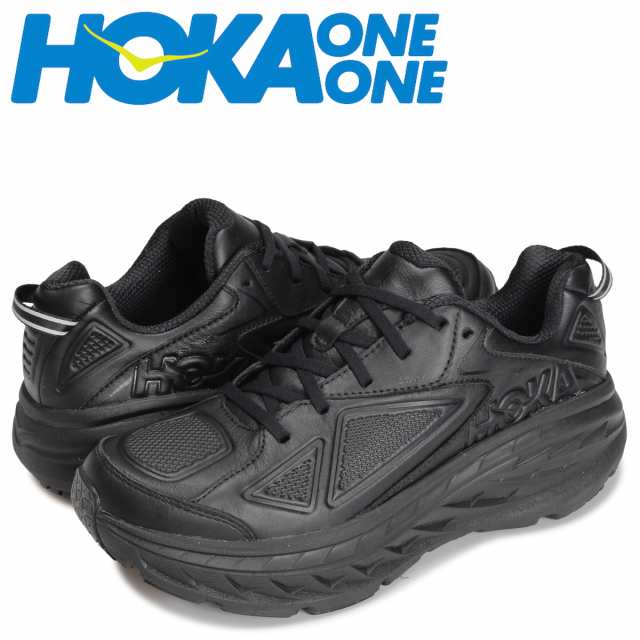 Hoka Oneone ホカオネオネ ボンダイ レーザー スニーカー メンズ 厚底 Bondi Leather ブラック 黒 の通販はau Pay マーケット スニークオンラインショップ Au Pay マーケット店