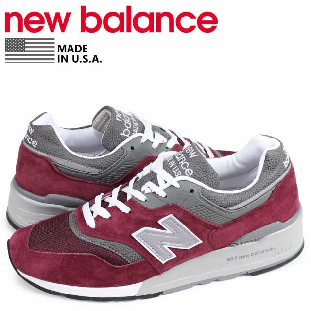 ニューバランス New Balance 997 スニーカー メンズ Dワイズ Made In Usa バーガンディ M997brの通販はau Pay マーケット スニークオンラインショップ Au Pay マーケット店