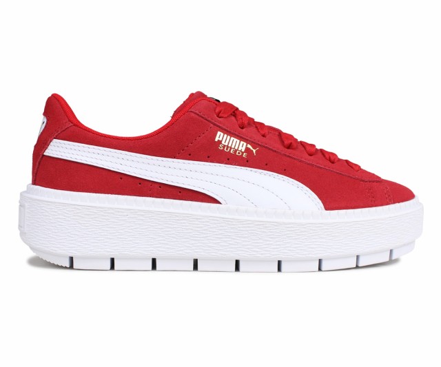 Puma プーマ スエード プラットフォーム スニーカー レディース 厚底 Wmns Suede Platform Trace Mu レッド の通販はau Pay マーケット スニークオンラインショップ Au Pay マーケット店