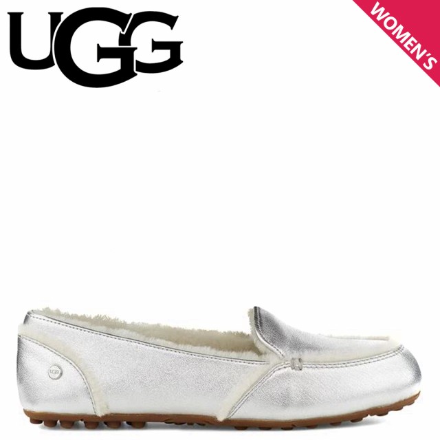 Ugg アグ スリッポン モカシン ムートン シューズ ヘンリー メタリック レディース Womens Hailey Metallic シープスキン シルバー の通販はau Pay マーケット スニークオンラインショップ Au Pay マーケット店