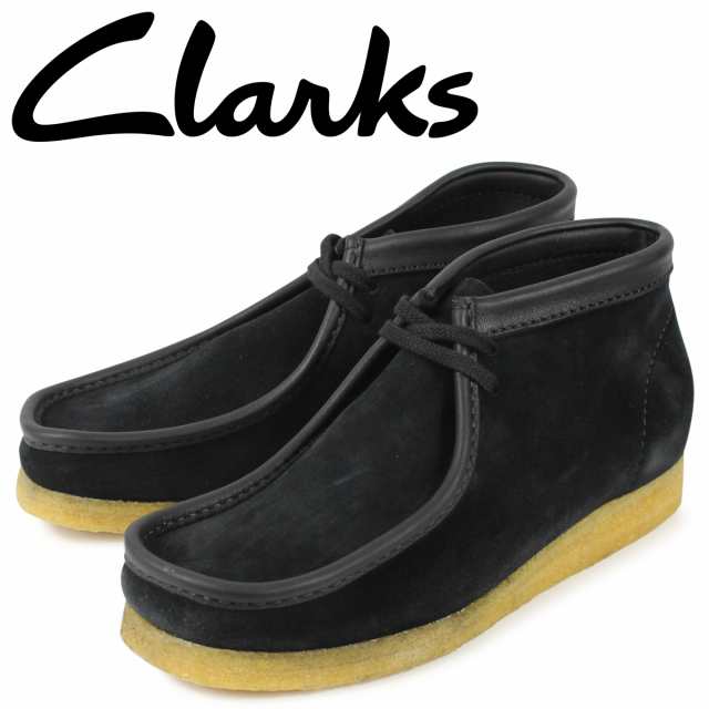 クラークス Clarks ワラビー ブーツ メンズ WALLABEE ブラック 黒