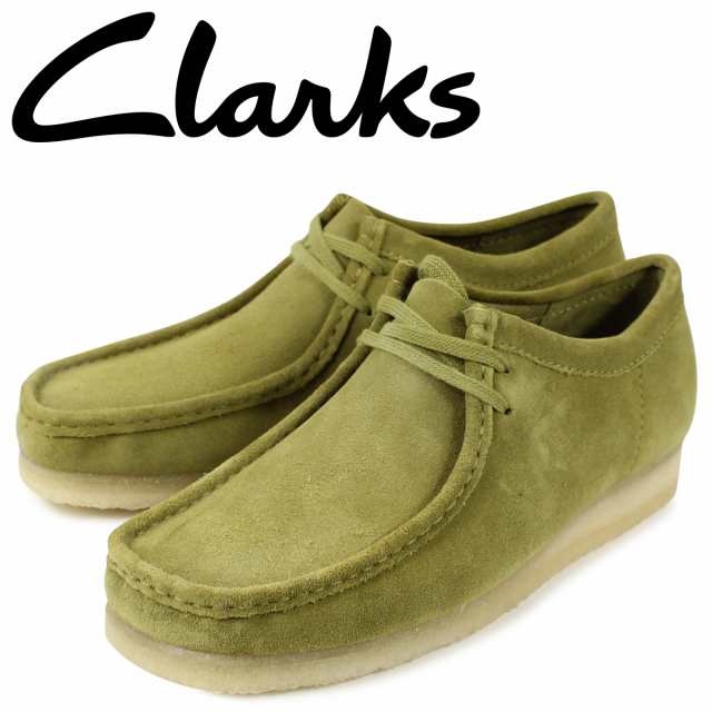 クラークス Clarks ワラビー ブーツ メンズ Wallabee カーキ 26146513