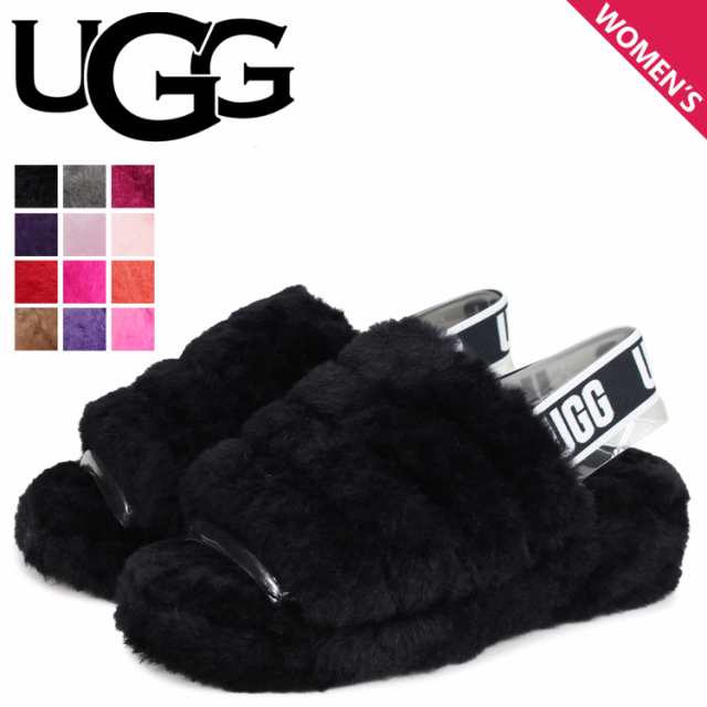 直営店UGG アグ FLUFF YEAH SLIDE 1095119 サンダル