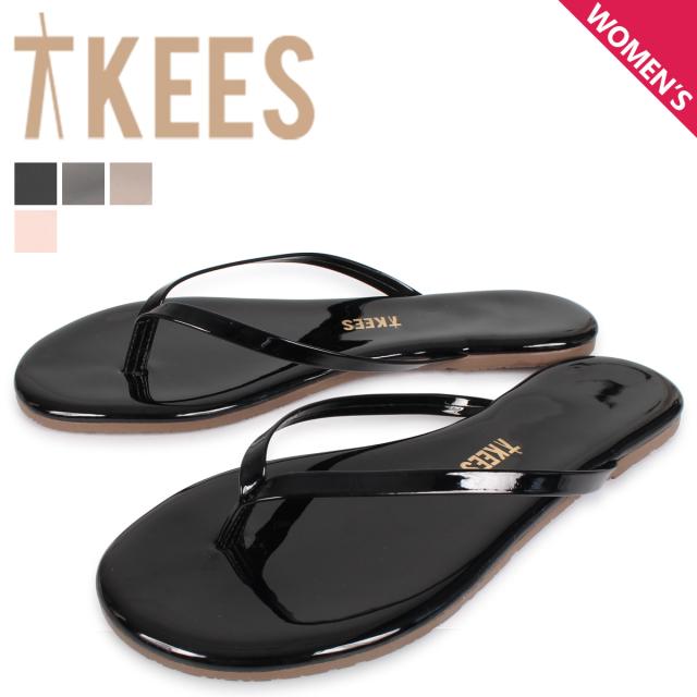 Tkees ティキーズ サンダル ビーチサンダル グロス レディース GLOS ブラック グレー ベージュ ピンク 黒