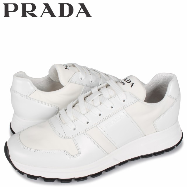 プラダ PRADA スニーカー メンズ PRAX 01 SNEAKER NYLON ホワイト 白 ...