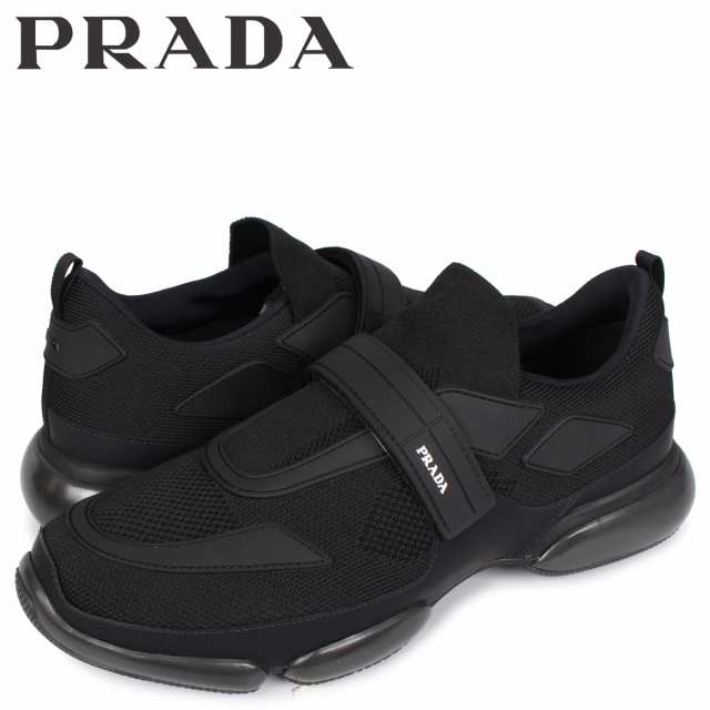 naokunプラダ　PRADA スニーカー  メンズ　ブラック