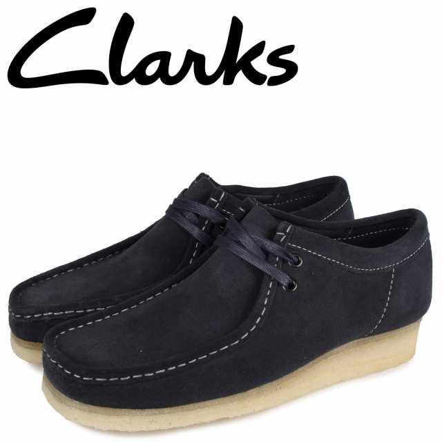 クラークス Clarks ワラビー ブーツ メンズ WALLABEE ダーク ネイビー