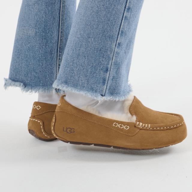 美品★アグ UGG アンスレー 限定色 スリッポン モカシン UGG アグ スリッポン モカシン アンスレー レディース ANSLEY