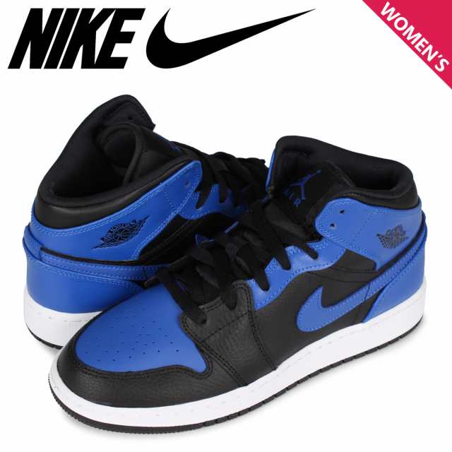 ナイキ Nike エアジョーダン1 スニーカー レディース Air Jordan 1 Mid Gs Hyper Royal ブルー 077の通販はau Pay マーケット スニークオンラインショップ Au Pay マーケット店