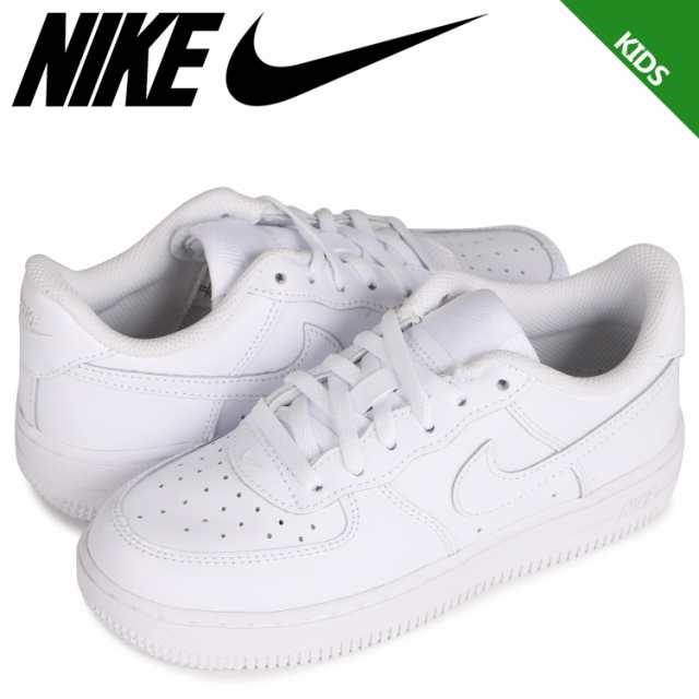 NIKE AIR FORCE 1 LV8 GS 'WHITE METALLIC GOLD' / WHITE BLACK