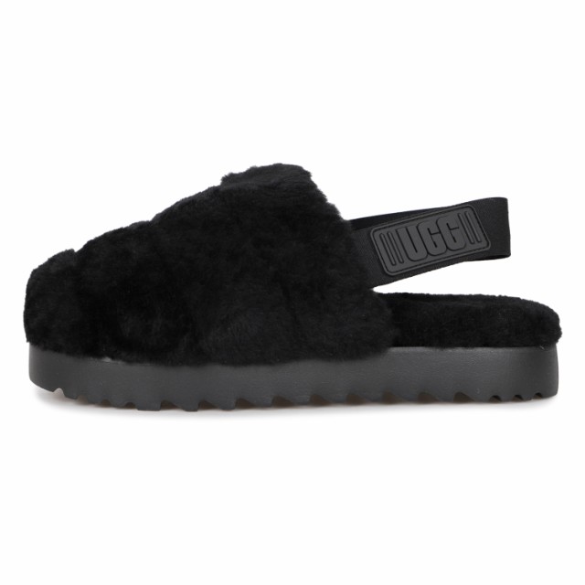 UGG アグ サンダル レディース ファー スーパー フラッフ スリッパ SUPER FLUFF SLIPPER ブラック 黒 1121751｜au  PAY マーケット