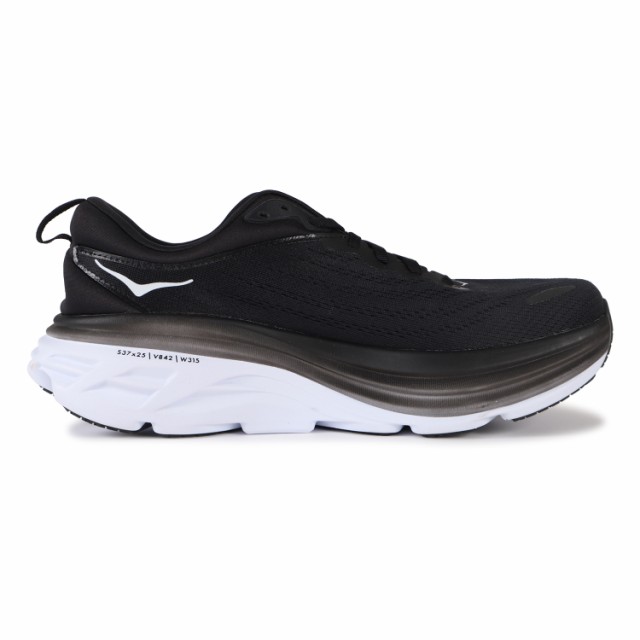 HOKA ONE ONE BONDI8 black スニーカー 25.5cm