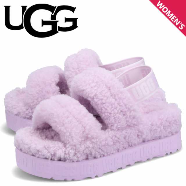 UGG アグ サンダル ファー オー フラッフィータ レディース OH