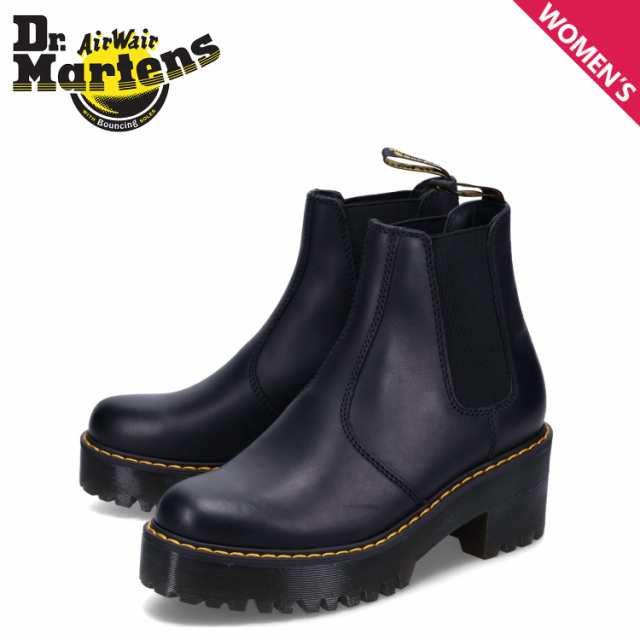 ドクターマーチン Dr.Martens チェルシー ブーツ サイドゴア ヒール レディース 厚底 ROMETTY PLATFORM ブラック 黒 23917001