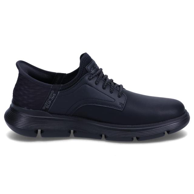 スケッチャーズ SKECHERS スニーカー スリップインズ リスペクテッド エルジン メンズ ブラック 黒 205046
