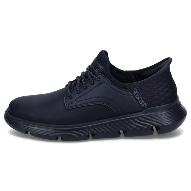 スケッチャーズ SKECHERS スニーカー スリップインズ リスペクテッド エルジン メンズ ブラック 黒 205046