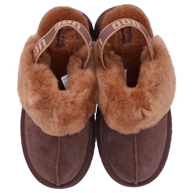 美品 アグUGG ファーサンダル FUZZSUGAR CLOG 24.0