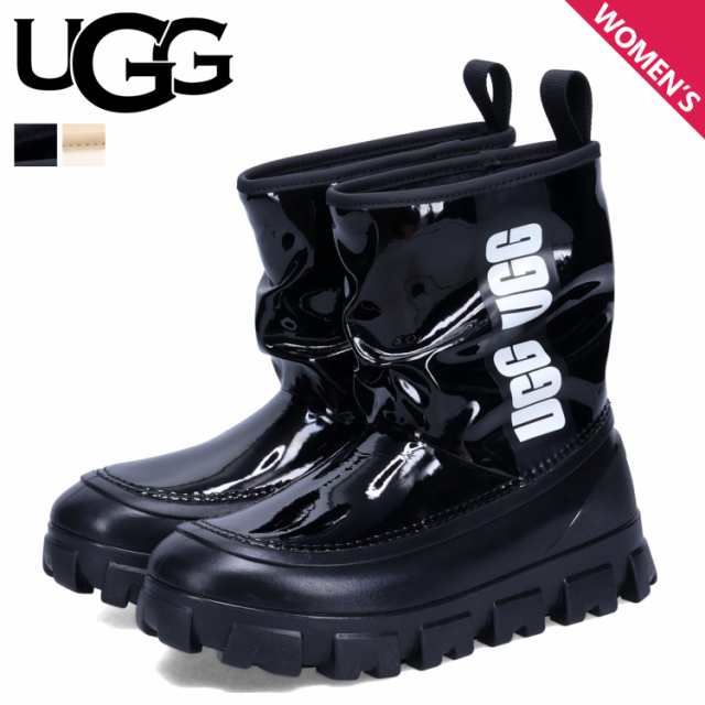 UGG アグ レインブーツ 長靴 クラシック ブレラ ミニ レディース 厚底 CLASSIC BRELLAH MINI ブラック ベージュ ピンク 黒 1144059