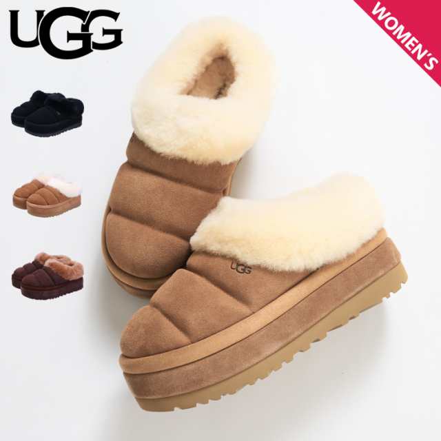 UGG アグ ムートンブーツ タスマン レディース 厚底 TAZZLITA ブラック チェスナット ダークブラウン 1146390