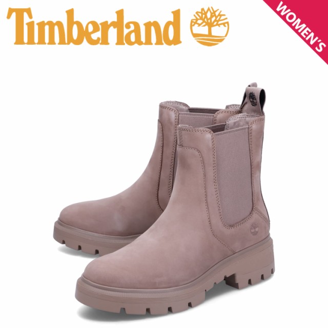 ティンバーランド Timberland ブーツ サイドゴア チェルシー レディース 厚底 CORTINA VALLEY CHELSEA ブラウン A41EWの通販は
