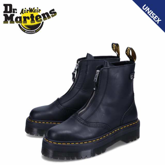 ドクターマーチン Dr.Martens ブーツ ジップ ジェッタメンズ レディース 厚底 JETTA ブラック 黒 27656001