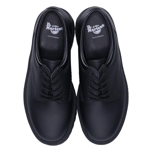 ドクターマーチン Dr.Martens 5ホール シューズ ビーガン クアッド モノ レザー メンズ レディース 厚底 ブラック 黒 31176001
