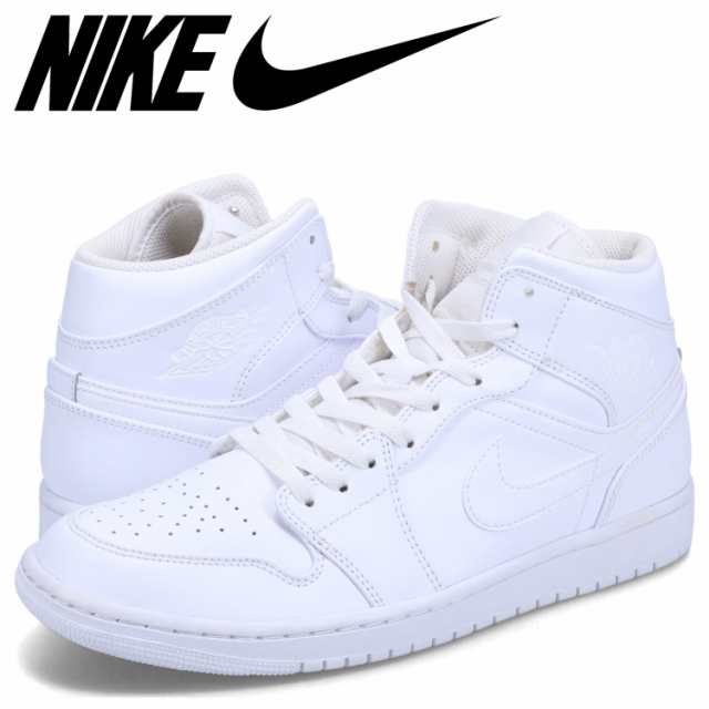 ナイキ NIKE エアジョーダン1 ミッド スニーカー メンズ AIR JORDAN 1 MID ホワイト 白 554724-136