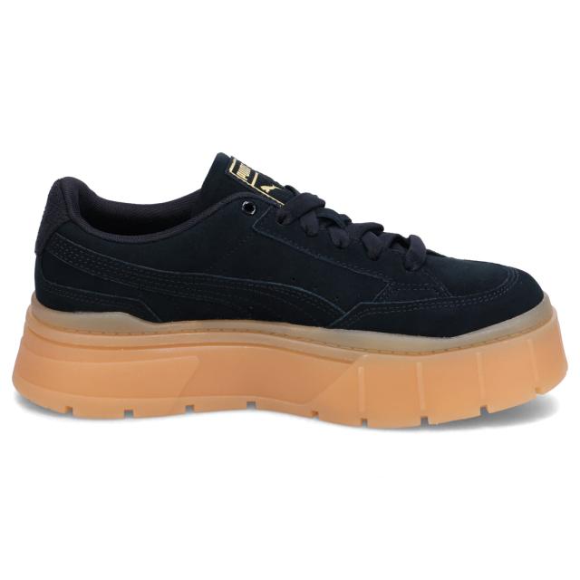 PUMA プーマ スニーカー ウィメンズ メイズ スタック ソフト ウィンター レディース 厚底 ブラック 黒 393065-02_1