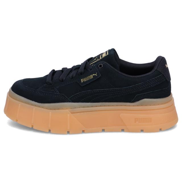 PUMA プーマ スニーカー ウィメンズ メイズ スタック ソフト ウィンター レディース 厚底 ブラック 黒 393065-02_2