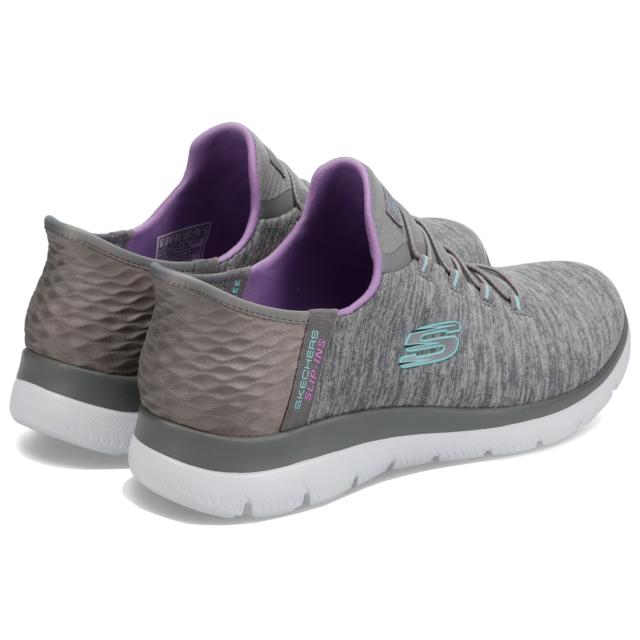 スケッチャーズ SKECHERS スリップインズ ハンズフリー スニーカー スリッポン サミッツ レディース グレー 149937Wの通販は