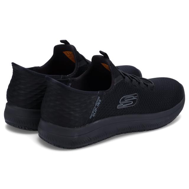 スケッチャーズ SKECHERS スリップインズ ハンズフリー ワーク サミッツ スニーカー メンズ ブラック 黒 200205