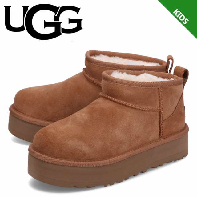 UGG アグ クラシックウルトラミニプラットフォーム チェスナット 厚底アグ厚底