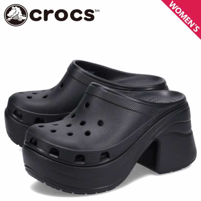 クロックス crocs サンダル クロッグサンダル サイレン レディース 厚底 ハイヒール SIREN CLOG ブラック 黒 208547  靴・シューズ