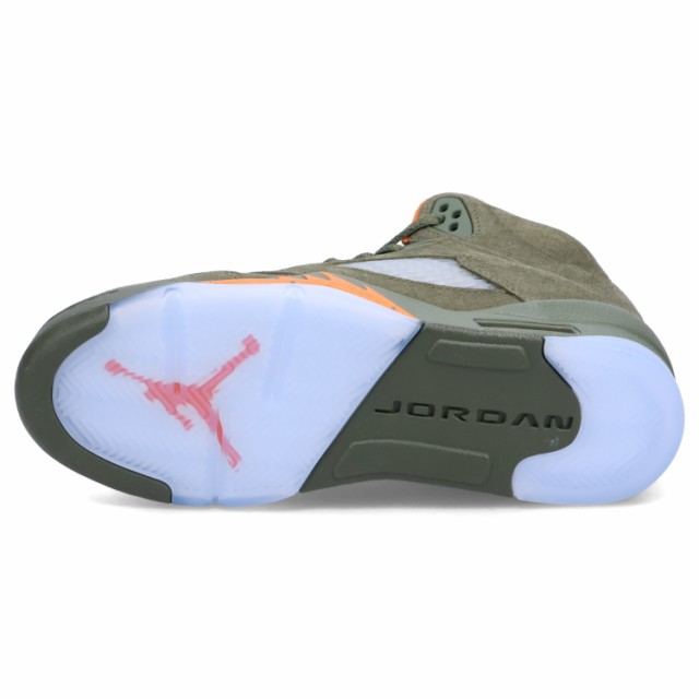 ナイキ NIKE エアジョーダン5 レトロ スニーカー レディース AIR JORDAN 5 RETRO GS オリーブ 440888-308