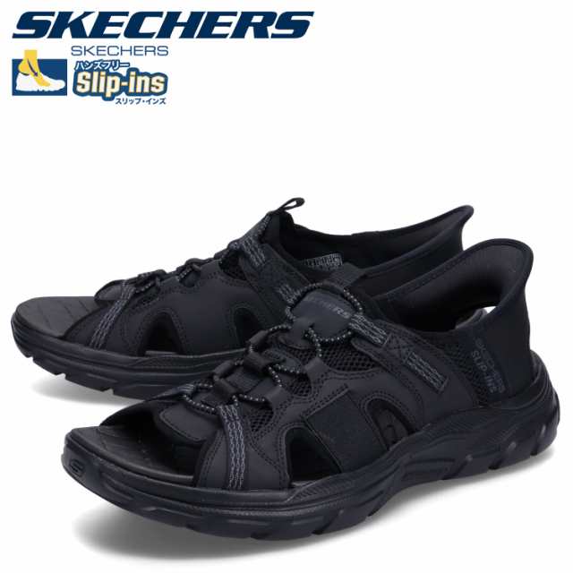 スケッチャーズ SKECHERS スリップインズ リボルテッド SS サンダル スポーツサンダル メンズ SLIP-INS REVOLTED SS ブラック 黒 205181