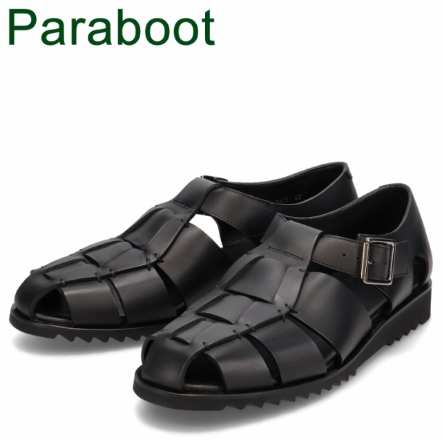 パラブーツ PARABOOT パシフィック サンダル グルカサンダル メンズ PACIFIC ブラック 黒 123312