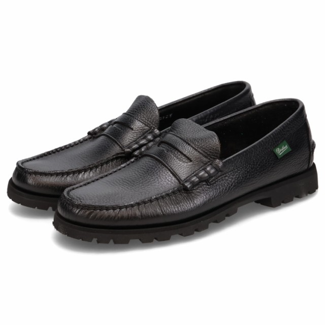 美品【パラブーツ】ローファー モカシン 黒 UK6.5
