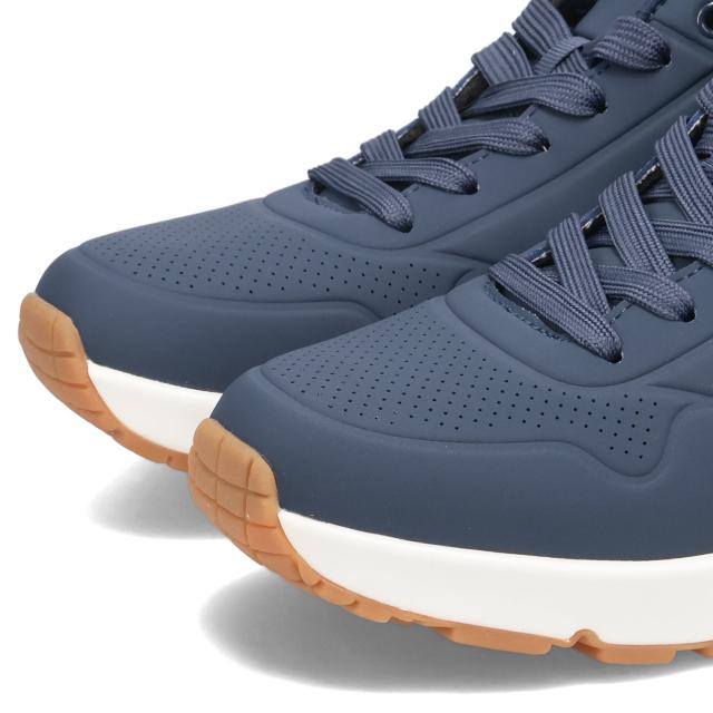 オリジナル Skechers UNO STAND ON AIR Men's Black Sneaker Trainers