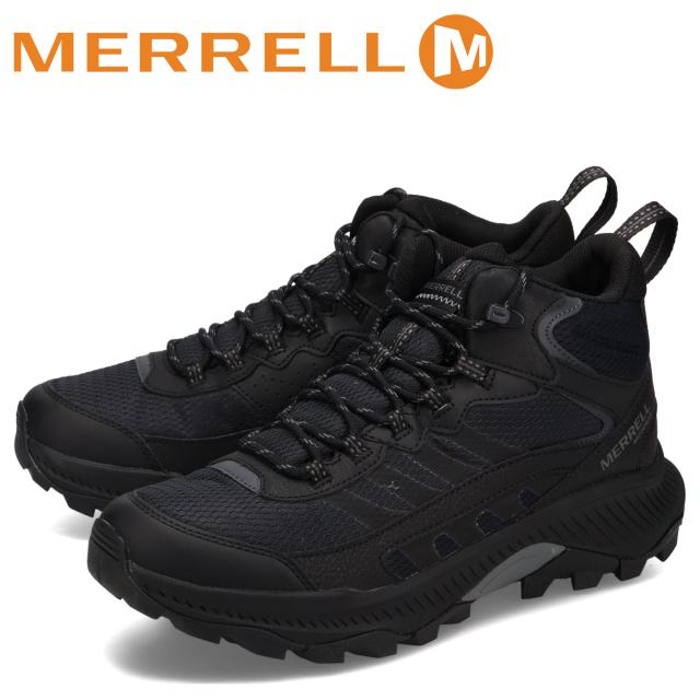 メレル MERRELL ハイキングシューズ トレッキング スピード ストライク 2 ミッド ウォータープルーフ メンズ 防水 ブラック 黒 J037833の通販は 15,840円