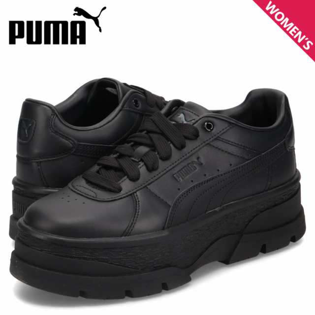 PUMA プーマ スニーカー リヴォ レディース 厚底 RIVO WMNS ブラック 黒 397731 ローカットスニーカー