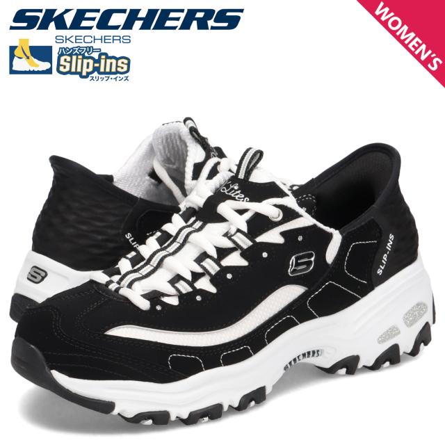 スケッチャーズ SKECHERS スリップインズ ディーライト ニュークラシック スニーカー レディース ブラック 150030