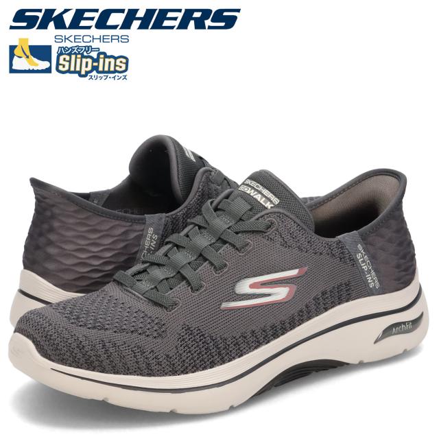 スケッチャーズ SKECHERS スリップインズ ゴーウォーク アーチフィット 2.0 グランド スニーカー メンズ グレー 216601の通販は