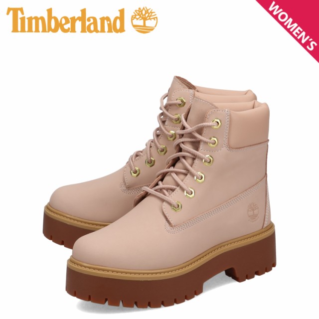 ティンバーランド Timberland ブーツ 6インチ ストーン ストリート レディース 防水 厚底 ピンク A6AWCDR1