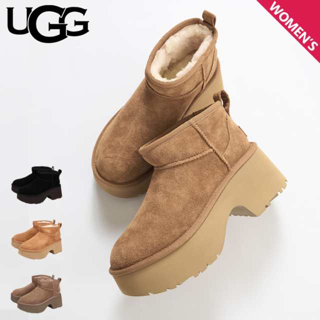 UGG アグ ブーツ ムートンブーツ クラシック ウルトラ ミニ ニュー ハイツ レディース 厚底 1158311