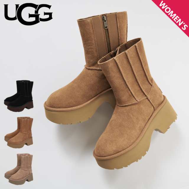 UGG アグ ブーツ ショートブーツ クラシック ツイン シーム ニュー ハイツ レディース 厚底 1158313