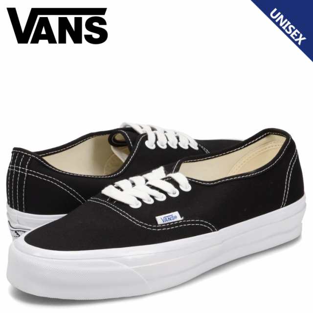 VANS ヴァンズ オーセンティック リイシュー 44 スニーカー メンズ レディース バンズ AUTHENTIC REISSUE 44 ブラック 黒 VN000CQABA2