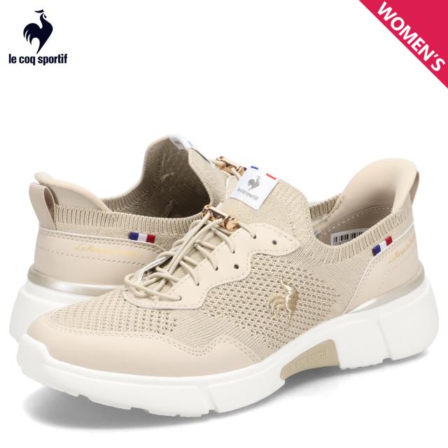 ルコック スポルティフ le coq sportif スニーカー LCS ロワール レディース 3Eワイズ 撥水 軽量 LCS LOIRE ベージュ LU5SSN06LZの通販は