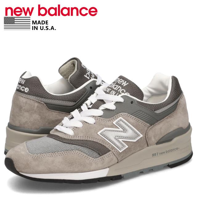 ニューバランス new balance 997 スニーカー メンズ Dワイズ MADE IN USA グレー U997GY