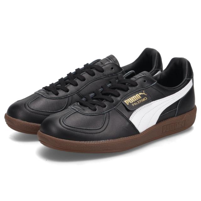 PUMA プーマ パレルモ レザー MIJ スニーカー メンズ レディース PALERMO LTH MIJ ブラック 黒 402384-01_1
