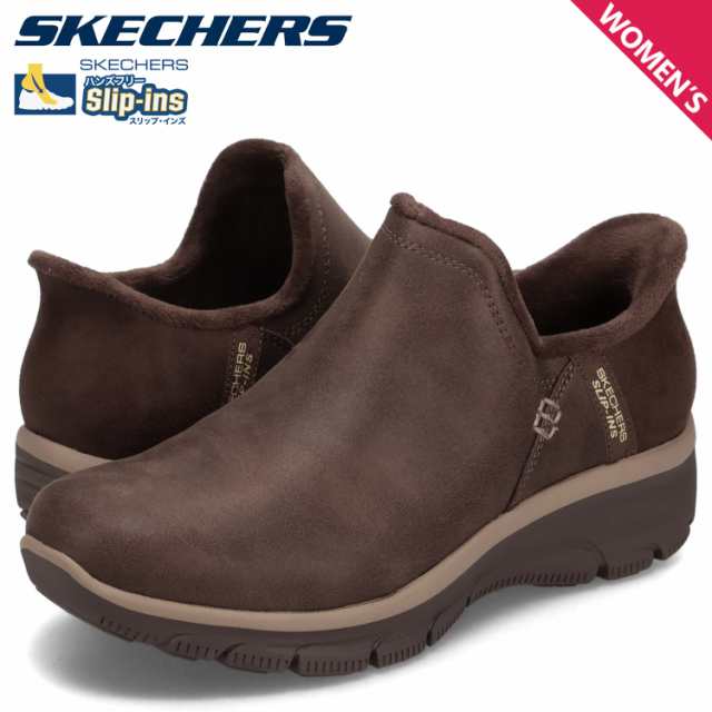 スケッチャーズ SKECHERS スリップインズ RF イージー ゴーイング モダン アワー スニーカー スリッポン レディース ブラウン 167872